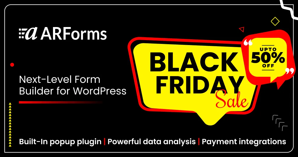 ARForms Black Friday Deal 2025