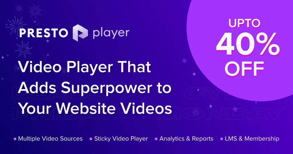 Presto Player Black Friday Deal 2025