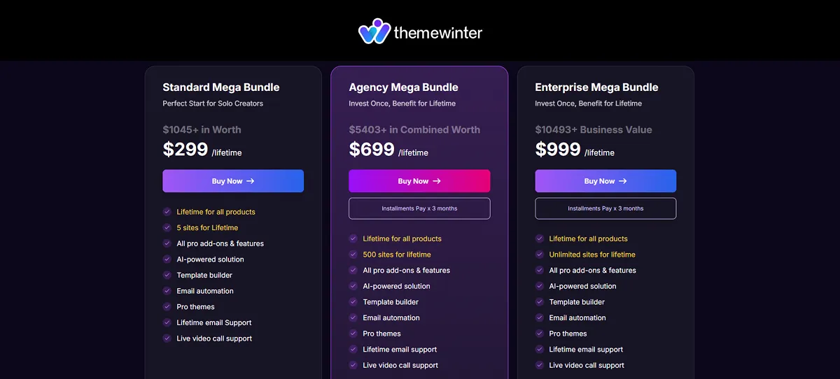 ThemeWinter (Bundle) Black Friday Deal 2025