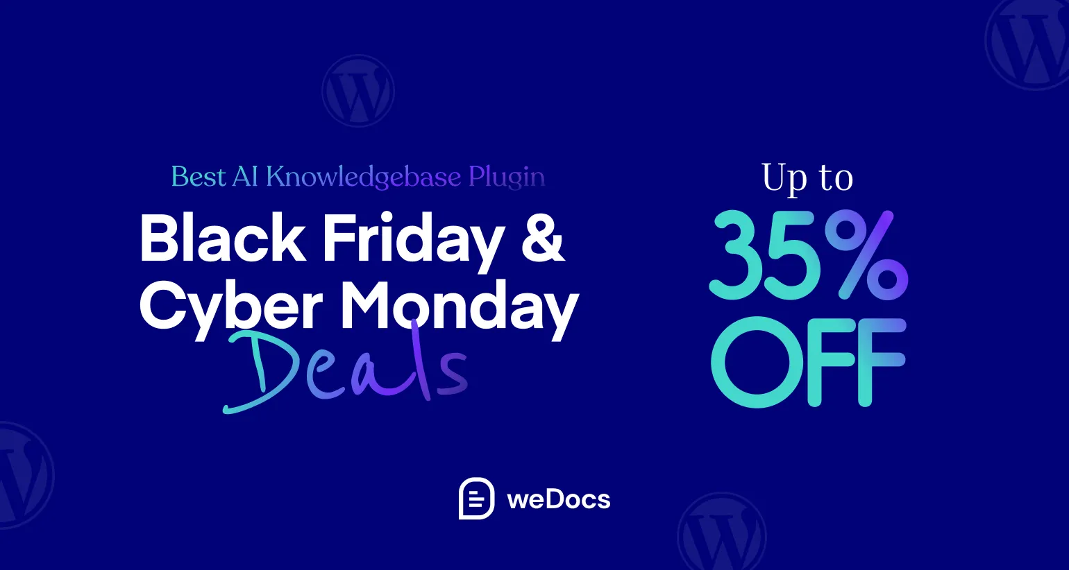 weDocs Black Friday Deal 2025