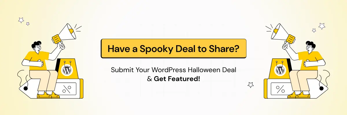 Submit your WordPress Halloween deals 2025